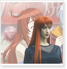 Burst Angel Meg Cosplay Wig