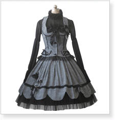 Classic Lolita Girl & Dog Dress