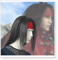 Final Fantasy VII 7 Vincent Valentine Cosplay Wig
