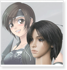 Final Fantasy VII 7 Yuffie Kisaragi Cosplay Wig