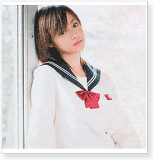 Japanese Girl School Uniform Cosplay White