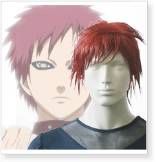Naruto Gaara Hyoutan Cosplay Wig