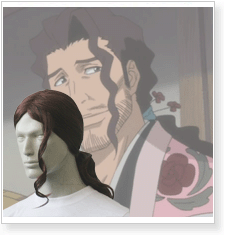 Bleach Kyouraku Shunsui Cosplay Wig