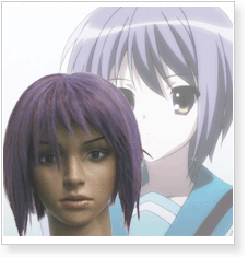 Haruhi Suzumiya Yuki Nagato Cosplay Wig