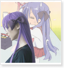 Lucky Star Kagami Hiiragi Cosplay Wig