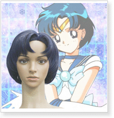 Sailor Moon Ami Mizuno Sailor Mercury Cosplay Wig