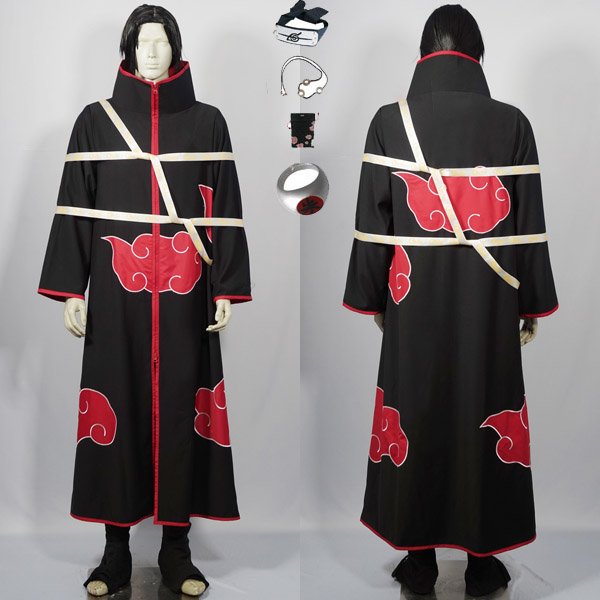 Naruto Akatsuki Itachi Uchiha Deluxe Men's Cosplay - Image 14