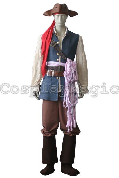 Pirates of the Caribbean Captain Jack Sparrow Cosplay - Image 2