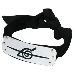 Naruto Ninja Hidden Leaf Village HeadBand Black