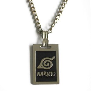 Naruto Leaf Village Black Necklace