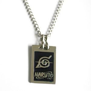 Naruto Hidden Leaf Village Black Necklace