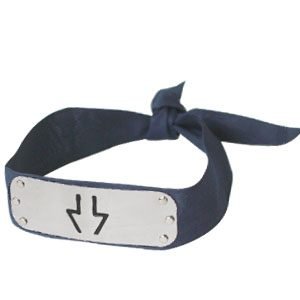 Naruto Ninja Waterfall Village HeadBand Dark Blue