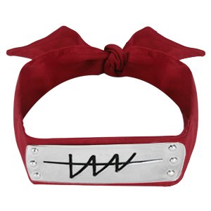 Naruto Ninja Grass Hidden Village HeadBand Red