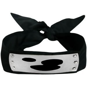 Naruto Ninja Cloud Village HeadBand Black