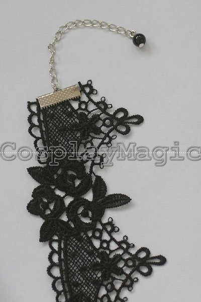 Gothic Lolita Rose lace Choker Cuff with Ring Earrings Set - Image 6