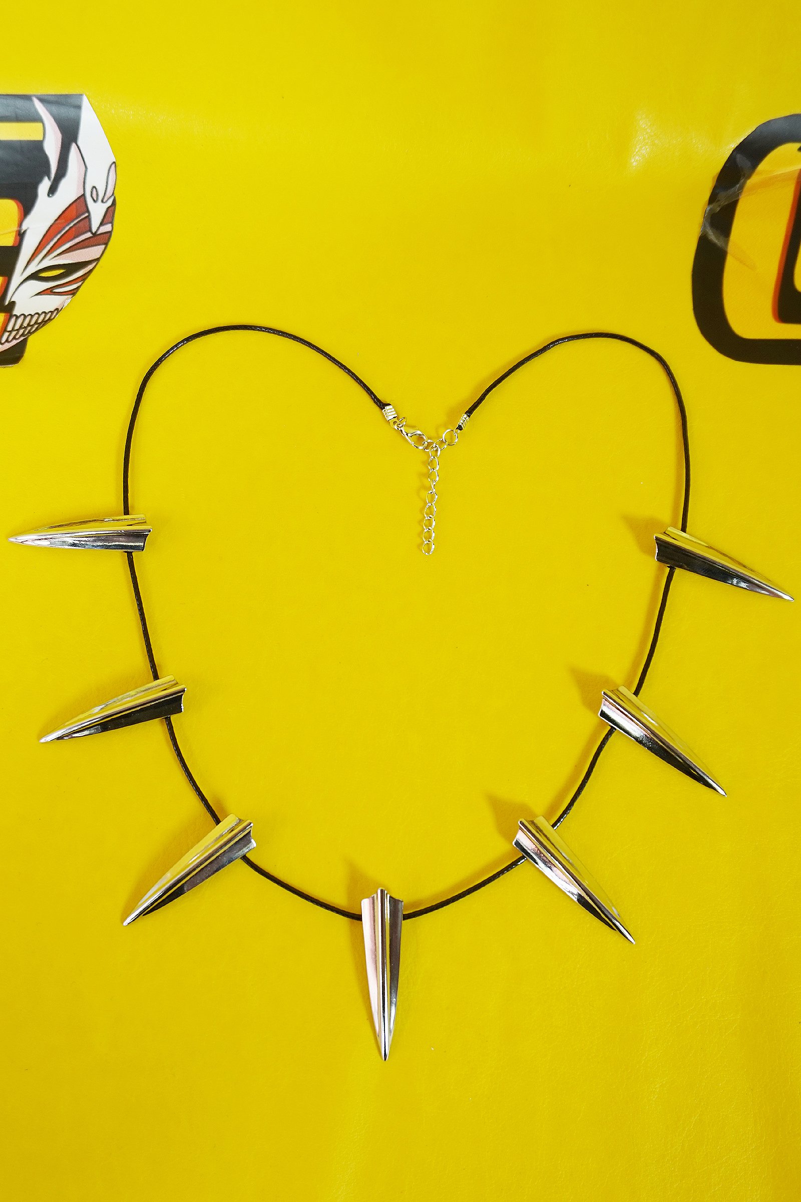 Black Panther Leather Necklace with Stainless Steel Teeth - Image 5