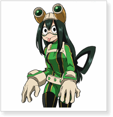 My Hero Academia Tsuyu Asui Cosplay Wig
