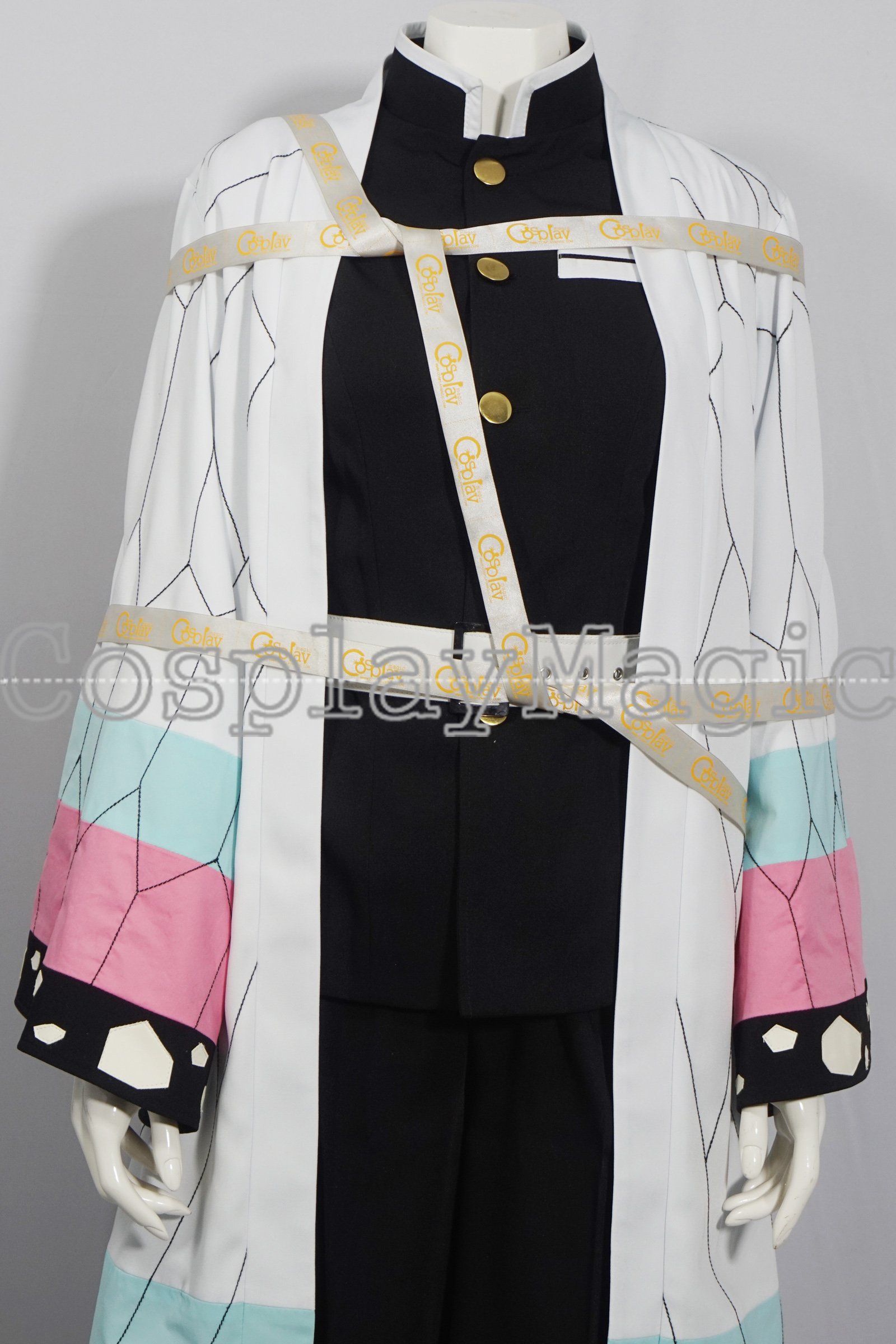 Demon Slayer: Kimetsu no Yaiba Shinobu Kocho Cosplay Costume - Image 4